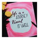 Calligraphy Creators -Life Is A Journey Travel It Well -Handmade With Frame